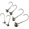 Tungsten Jig Heads, LMAB Lead-Free Jig Hook Set, for Rubber
