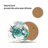 2 Pack Sea Turtles Pattern Absorbent Car Coasters for Cup