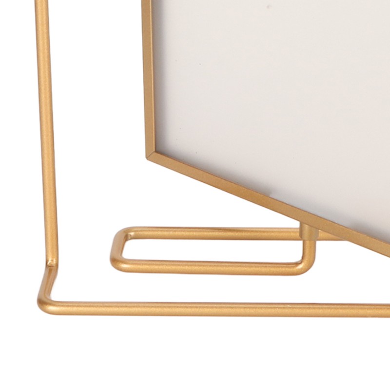 Y5578 Gold Metal Rotating Photo Frame Double Sided Rotating Floating