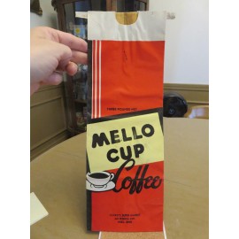 MELLO CUP COFFEE BAG---CICERO'S SUPER MARKET (Niles, Ohio) (NEW OLD STOCK)