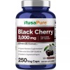 NusaPure Black Cherry Extract 3,000mg 250 Veggie Capsules Non-GMO