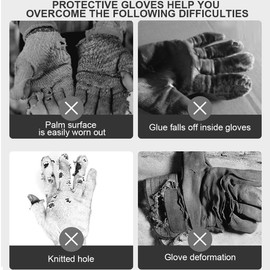 3 Paar feuchtigkeitsspendende Handschuhe aus weißer Baumwolle für Nacht und Zubettgehen, Feuchtigkeitsspendende Handschuhe, Handpflege Handschuhe für Trockene Hände, Ekzeme