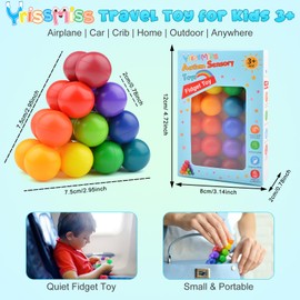 4PCS Autism Sensory Toys for Autistic Children,Quiet Fidget Toys for Adults Kids, Stocking Stuffers for Kids Boys,Autism Toys for Toddlers 3-4,Kids Travel Toys for Kids Ages 3-5 Gift(D)