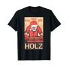 Design Ho Ho Ho Christmas Carpenter's T-Shirt, black