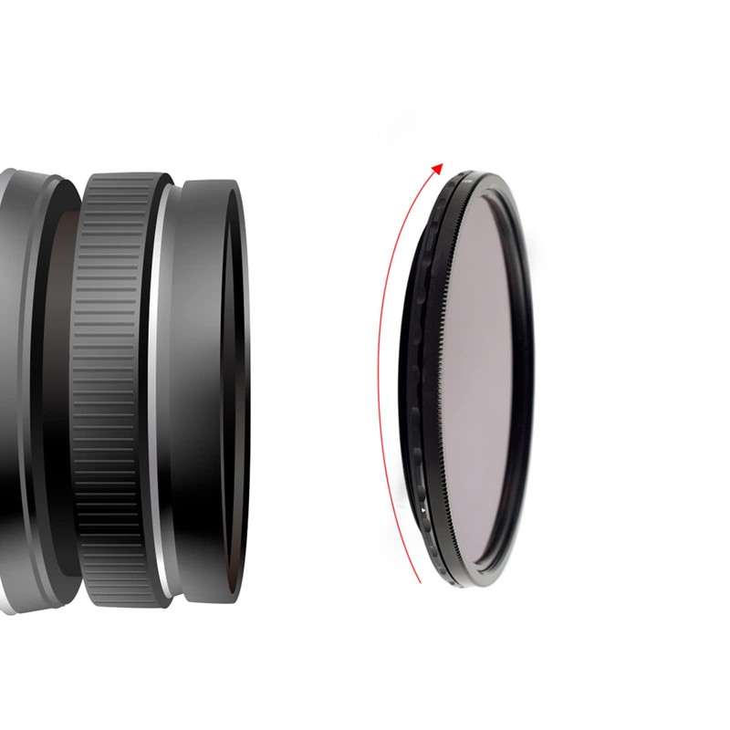 Haida Variable ND Filter 82mm 1.5-5 Stops Adjustable Neutral Density