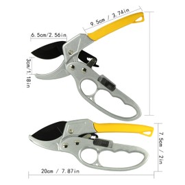 Fruit tree gardening scissors,Pruning Shears for Gardening Garden Hand Shears Professional Bypass Pruner Hand Shears Heavy Duty Pruners for Gardening Garden Clippers Hedge Shears Tools