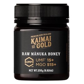 Kaimai Gold Raw Manuka Honey, MGO 515+, New Zealand Honey, Non-GMO, Traceable from Hive to Hand, Daily Wellness Support - 250g (8.8 Oz)