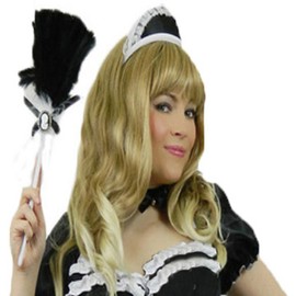 Yummy Bee - French Maid Hat - Waitress Cap - French Maid Headband - Rocky Horror Show Fancy Dress Accessories Women