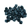 M6-10mm 100 PCS Black Plastic Dome Hex Head Bolt Nut
