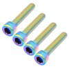 ULTECHNOVO 4pcs Stainless Steel Headset Screw and Fork Cap Dazzling