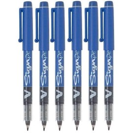Pilot Blue V Sign Pen Liquid Ink Medium 2mm Nib Tip 0.6mm Line Width V-Sign Fibre Tip Point Marker Graphics SW-VSP (Pack of 6)
