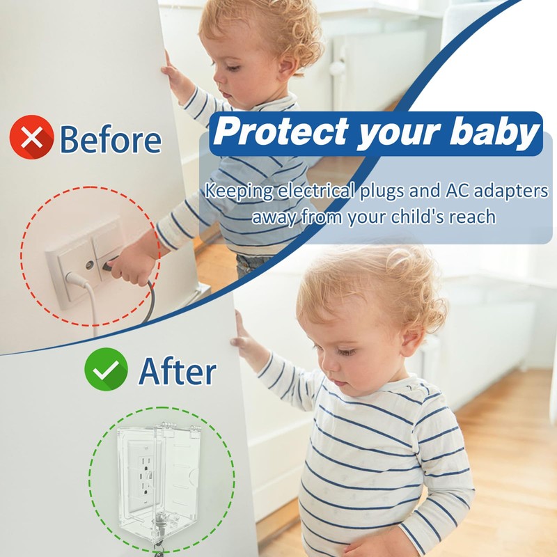 Young Dance Smart Home Switch Cover,Baby Proof Light Outlet Covers,Wall