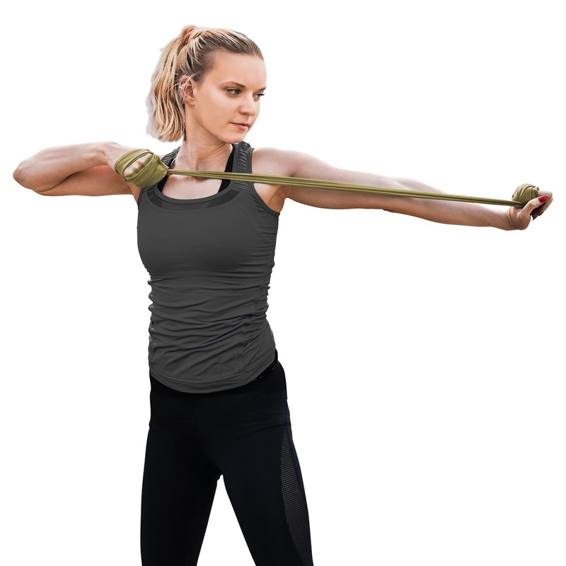 Kintex Exercise Band Latexband 2.5m x 15cm Fitnessband, Red (medium)