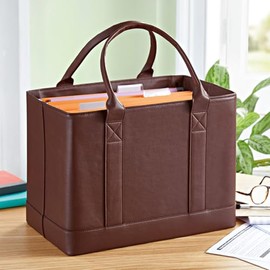 3 PAGEN® File Organiser Bag Foldable - Document Bag with 5 Hanging Files - Ideal for Documents, Documents and Important Papers - Easy to Carry & Store