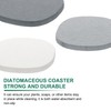 PATIKIL 3Pcs Diatomaceous Coasters, 3.9 x 3.9" Natural Instant Drying