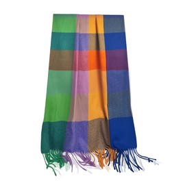 GLORIS Scarf warm XXL scarf women's winter cuddly scarf women's autumn, Yellow Orange Violet