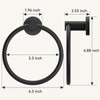 FORIOUS Towel Holder, SUS304 Stainless Steel Wall Mounted, Modern Towel