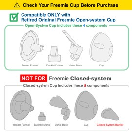 Maymom Replacement for Freemie Classic Collection Cup Valves (4pcs)