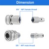4 pcs 3/8 inch NPT Pressure Washer Adapter Set for