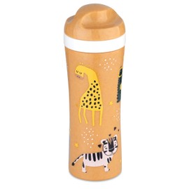 Koziol Oase Zoo Water Bottle 425 ml Nature Wood 1460702