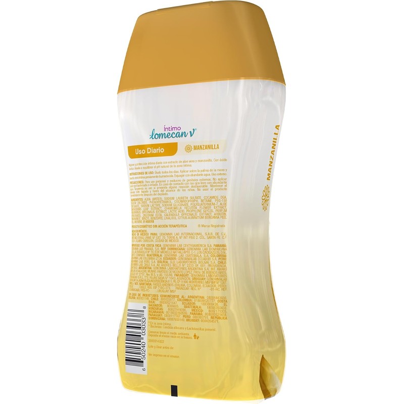 LOMECAN V - Shampoo Íntimo Aclarante. Con activos aclarantes, extracto