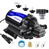 FlowFluid Water Pressure Booster Diaphragm Pump 110V AC for House,45PSI