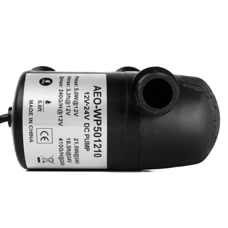AEO 12V - 24V DC Brushless Submersible Water Pump, 410GPH
