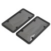 License Plate Frame Cover Set Standard Fit Smoky UV Resistant