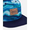 Deux par Deux Printed Cap Blue Wave and Black Baby