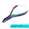 AAPROTOOLS Titanium COADED Cuticle NIPPERS Rainbow Color A+ Quality