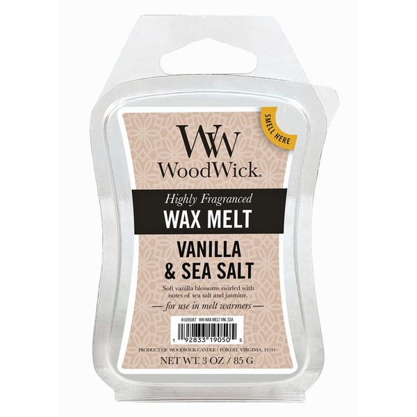 WoodWick Vainilla & Sea Salt Wax Melt 3 oz