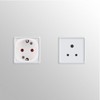 kwmobile 2X Reiseadapter Indien Typ-D - Schuko Reise Adapter zu