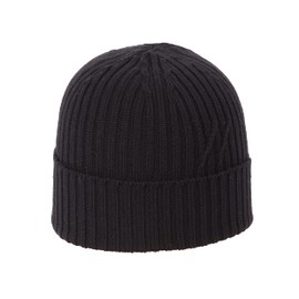 WOOLIFE Knitted Beanie Power Merino Extra Fine Men's Women's Cap Winter Hat Unisex, black