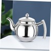 COLLBATH Stainless Steel Teapot with Strainer Compact Tea Kettle for