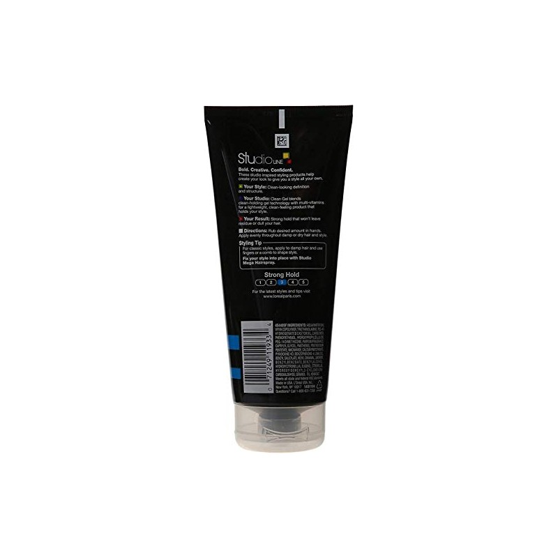 L’Oreal ParisStudio Line Clear Minded Clean Gel, Strong Hold 6.80