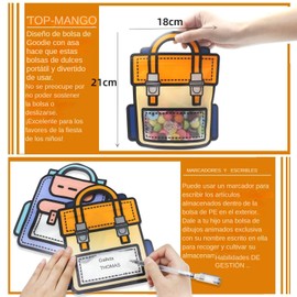 FLOVAZO 30 Bolsas de Regalo para Fiesta con Asa, Bolsas de Regalo de Cumpleaños Reutilizables, Empaque de Fiesta Bonito para Dulces y Pequeños Regalos,Suministros de Fiesta (Naranja)