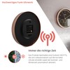 Mebus TinyTime Radio Wall Clock with Thermal and Hygrometer, No