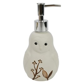 Snowy Owl Soap and Lotion Dispenser Pump