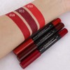 evpct 3Pcs Dark Red Lip Liner Pencil Set, Deep Ruby