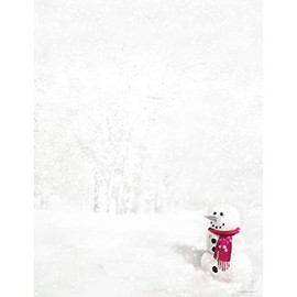Hortense B. Hewitt 80-Pack Snowman in Red Scarf Decorative Paper