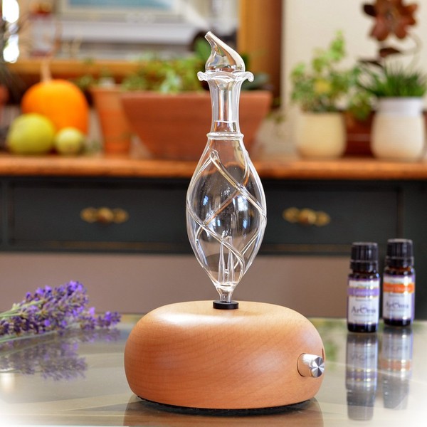 ArOmis Aromatherapy Diffuser - Professional Grade - Wood and Glass