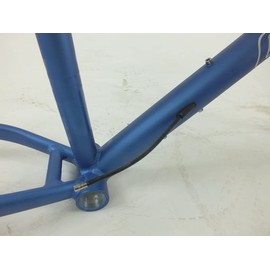 Gravity Fat Bike Frame Fork for 26 Inch Wheels with Headset Stem Seatpost and Seatpost clamp. (Super Dark Gray, 14" fits Most 5'4" to 5'7")