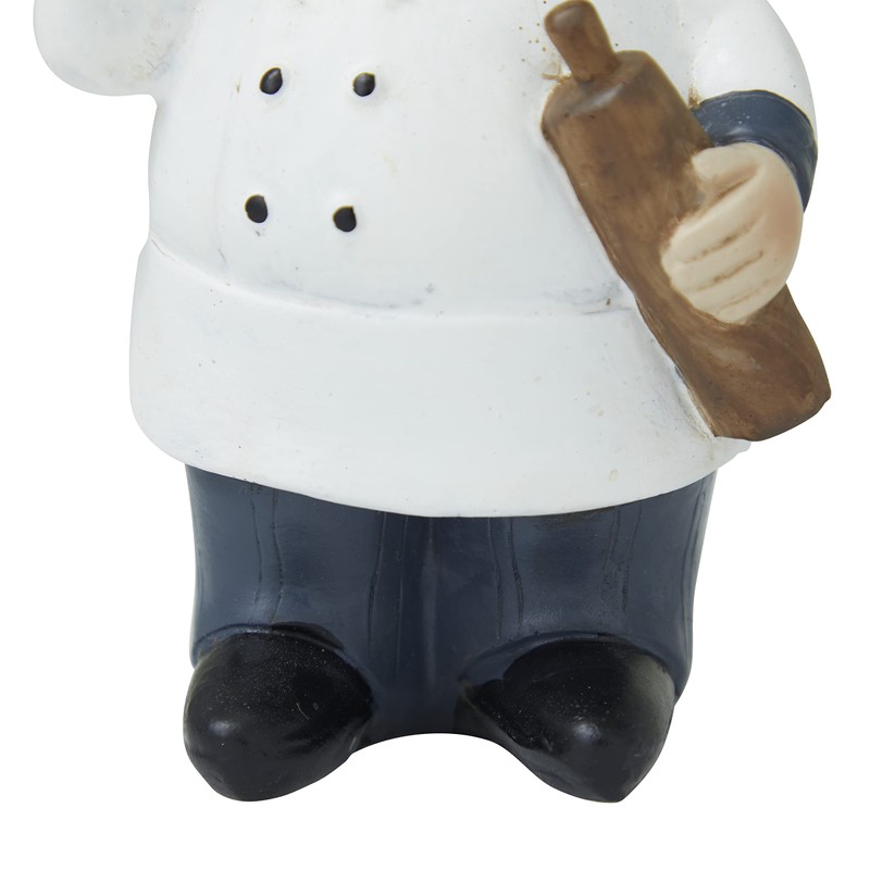 Deco 79 Polystone Chef Sculpture, Set of 3 5", 5",
