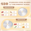 Moongiantgo Electric Meat Slicer 220W, 1-20mm Adjustable Thickness Deli Food