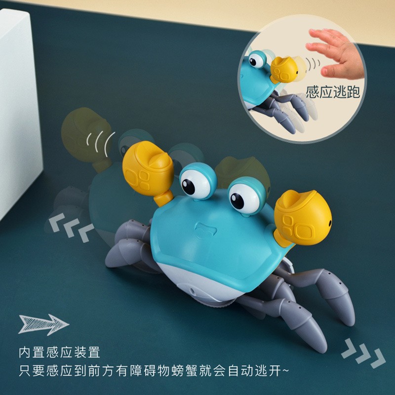 Electric induction crab baby toddler will walk to avoid obstacles