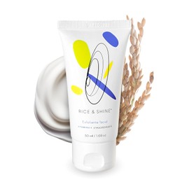RICE & SHINE | Exfoliante Facial con Aceite de Germen de Arroz | Skin Care 100% Natural - 60% más de Vitamina E que el Aceite de Argán | Limpieza Profunda y Suavidad en la Piel