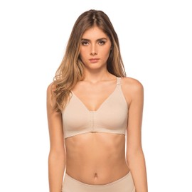 Annette Women's Post-Surgical Softcup Wirefree Bra, Beige, 42D