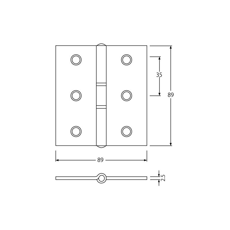 Best NL-1400 Hinge 89mm 0150-020