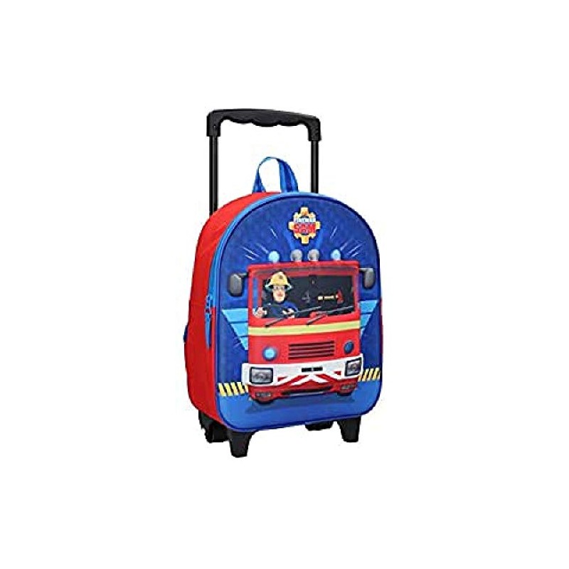 Fireman Sam Trolley Backpack for Children - Fire Engine -