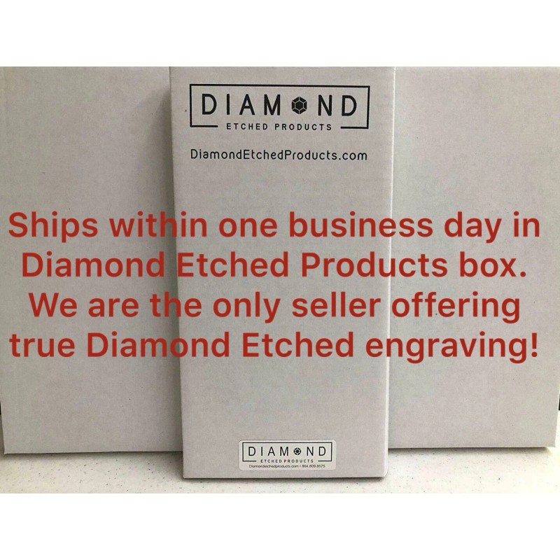 Diamond Etched Products REFLECTIVE US Air Force Veteran Car Tag